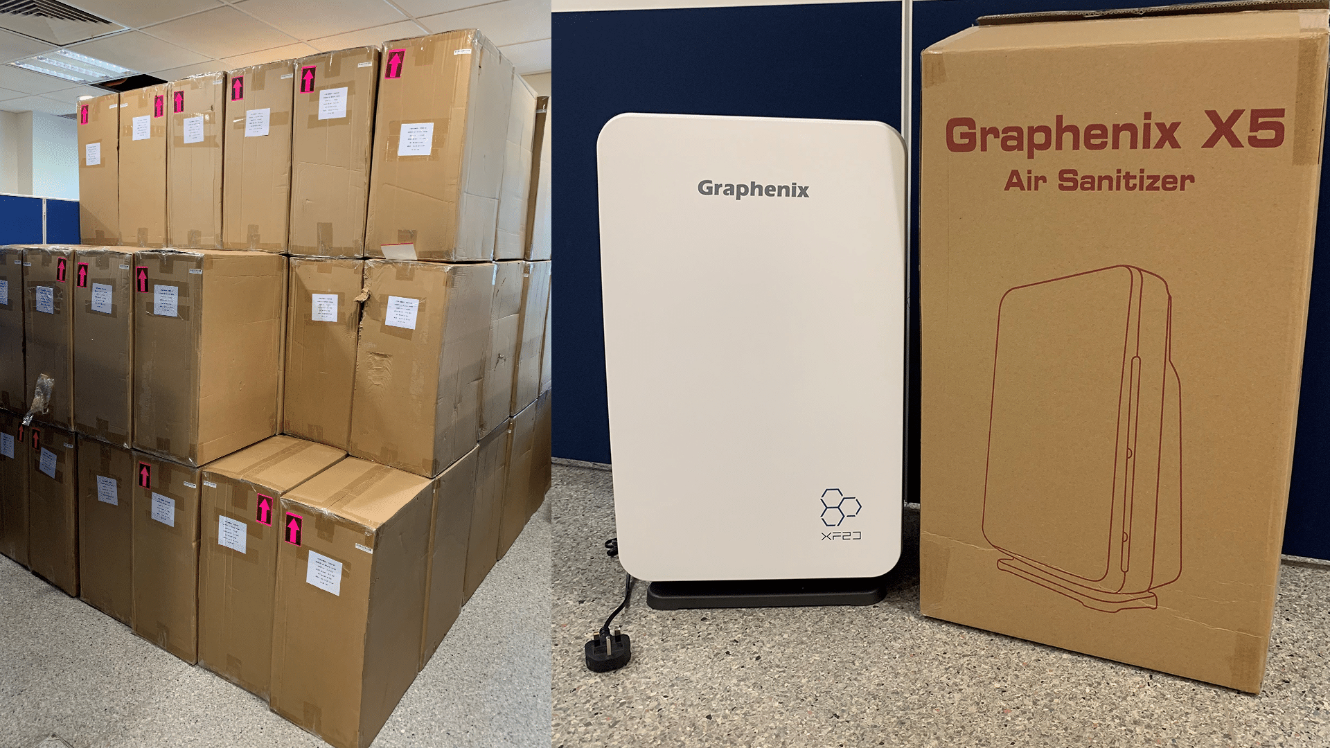 The Graphenix devices recently arrived in a shipment from China