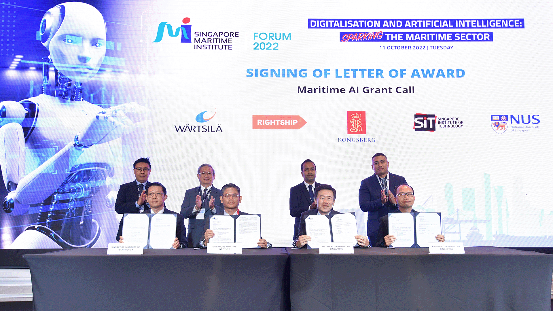 Signing of the Letter of Award for the Maritime AI Grant Call