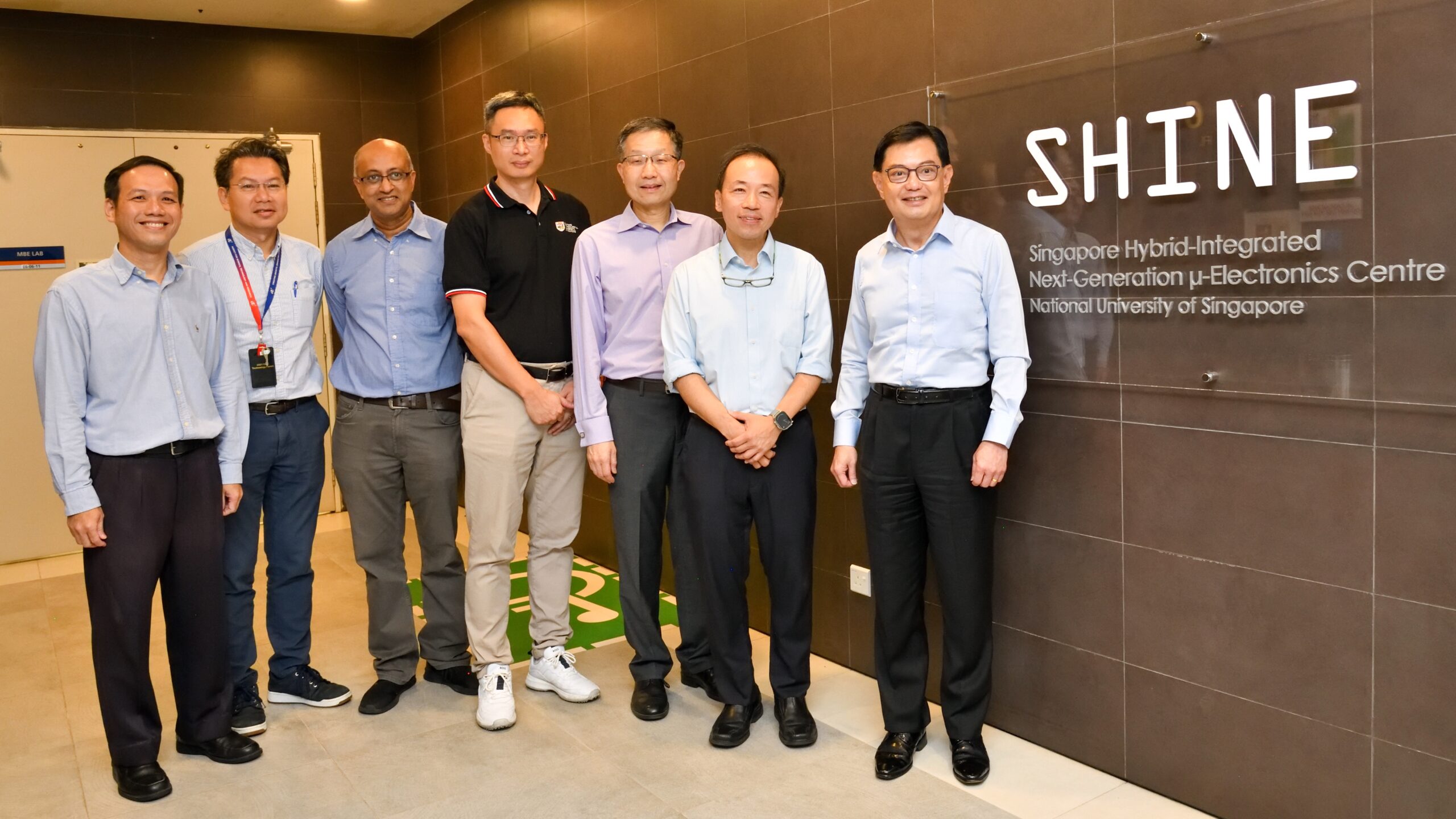 Mr Heng was introduced to members of SHINE's faculty and staff during his visit to the centre.