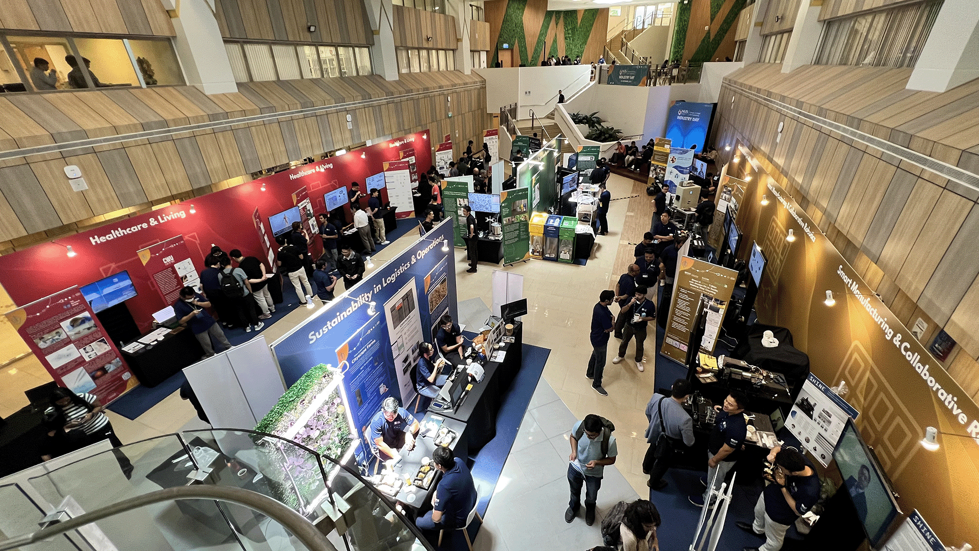 Exhibits at Industry Day showcased some of the latest research and innovation by CDE faculty and students.