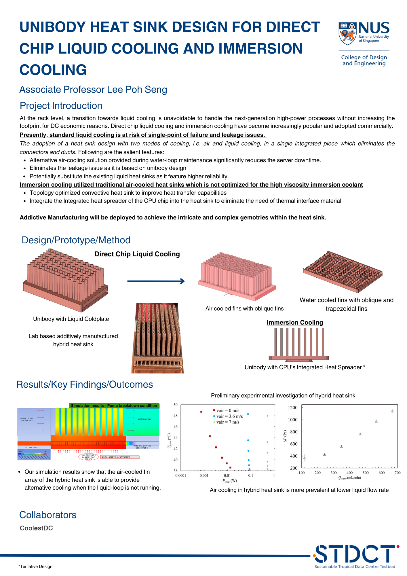 Unibody Heat Sink Design for Direct Chip Liquid Cooling and Immersion Cooling
