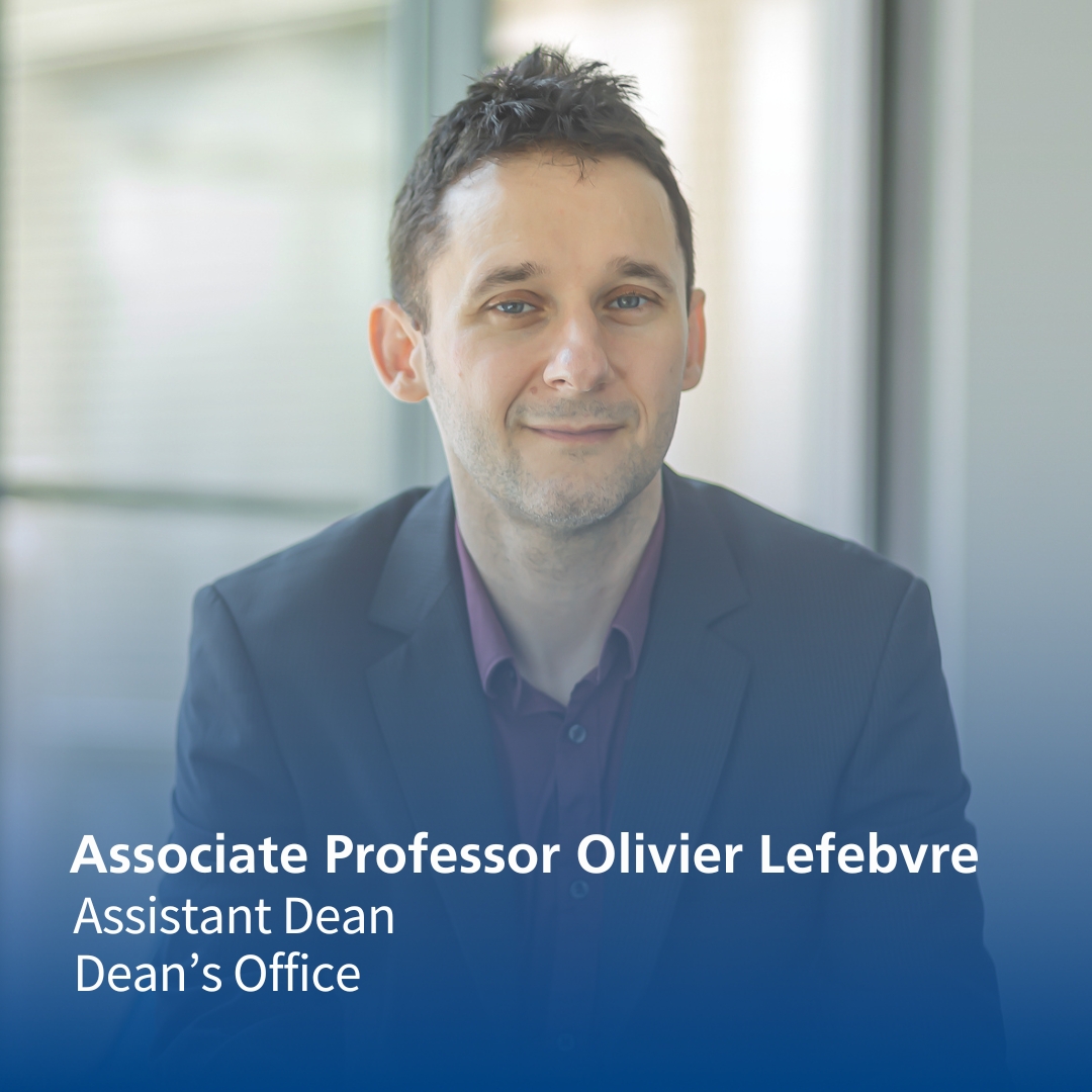 Associate Professor Olivier Lefebvre