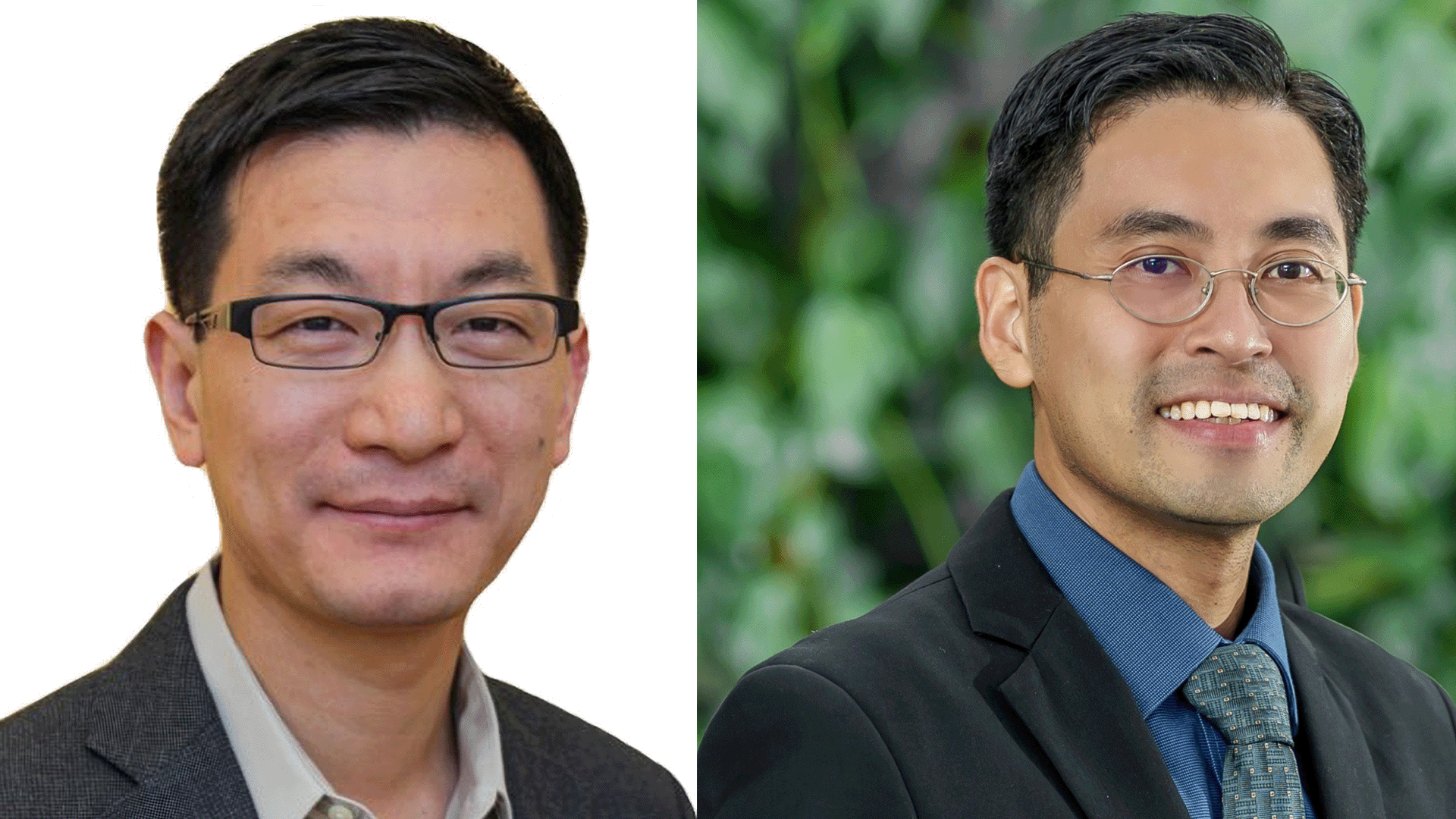 Prof Chen Xiaoyuan (left) and Adj Prof Loh Xian Jun (right) are among six individuals from NUS to have been presented with SNAS fellowships for 2024.