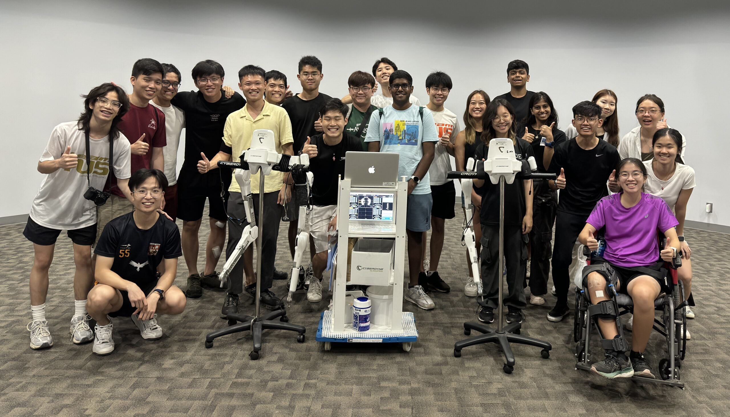 HAL 2 Students exploring the frontiers of Cybernetics and interacting with the HAL at CYBERDYNE Studio