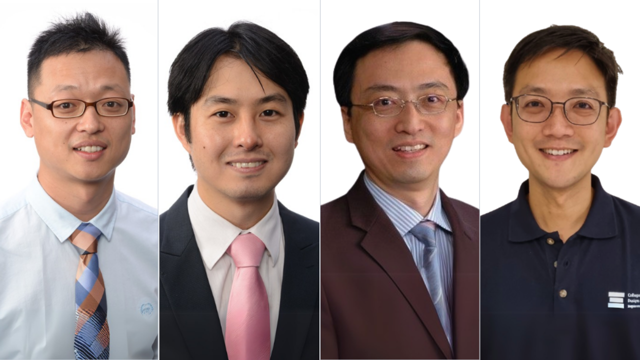NUS MSc CVE faculty (Left to right) Dr Du Hongjian, Dr Justin Yeoh Ker-Wei, A/Prof Kevin Kuang Sze Chiang, A/Prof Poh Leong Hien