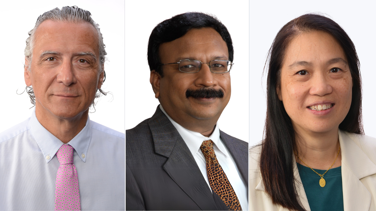 NUS MSc CVE faculty (left to right) Prof Vladan Babovic, Prof Balasubramanian Rajasekhar, Prof Karina Gin
