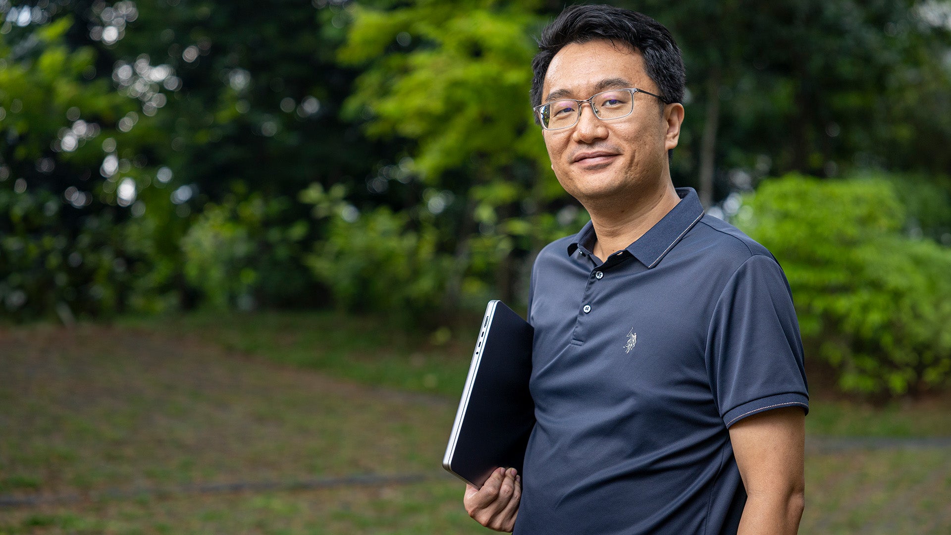 IMG_5420_1 Asst Prof Wang’s research focuses on improving the efficiency of AI models