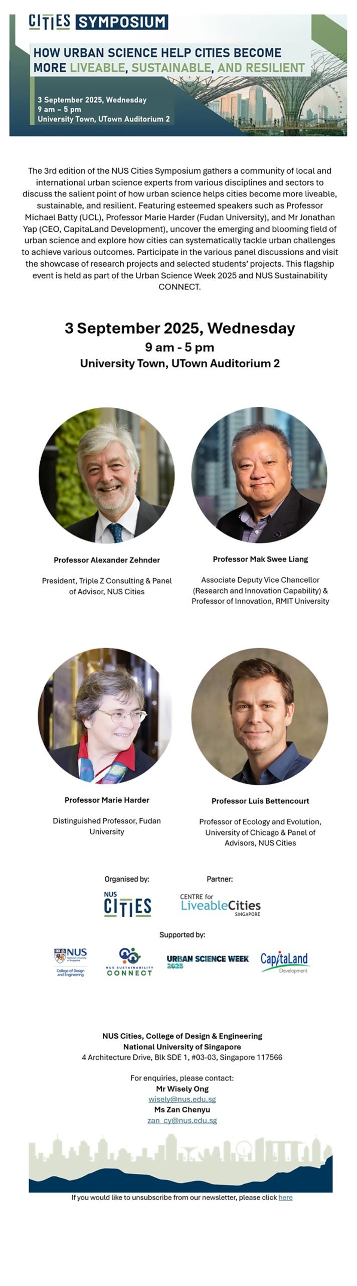 NUS Cities Symposium 2025 Final Programme