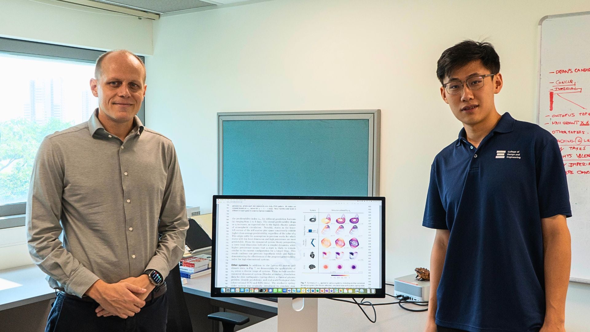 Assistant Professor Mengaldo with student Chenyu Dong