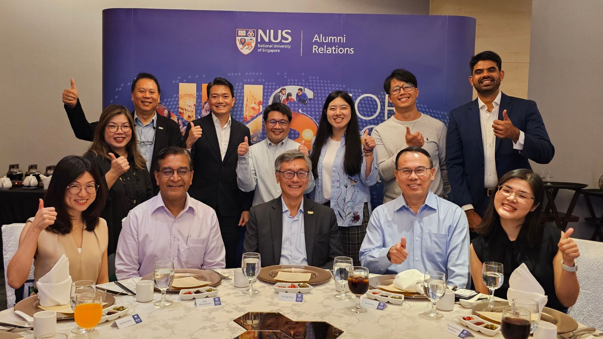 Other alumni in attendance were Ar Chio Wen Tian, Mr Ajay Bhattacharya, Ms Ho Pui Yng, Mr Sivaramakrishnan Sreedharan, Dr Teo Ho Pin, and Ms Tong Yu.