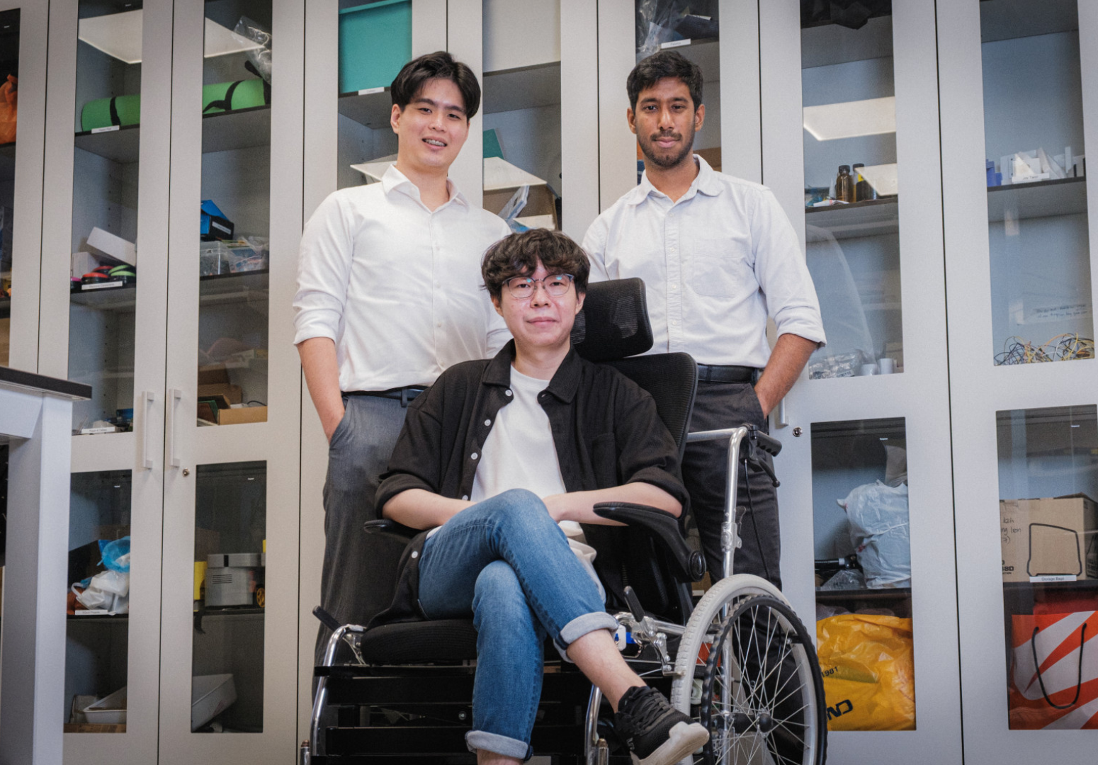 3 (From left to right) Edwin Chuah, Dylan Ee, Roshen Sidhu from Biomedical Engineering