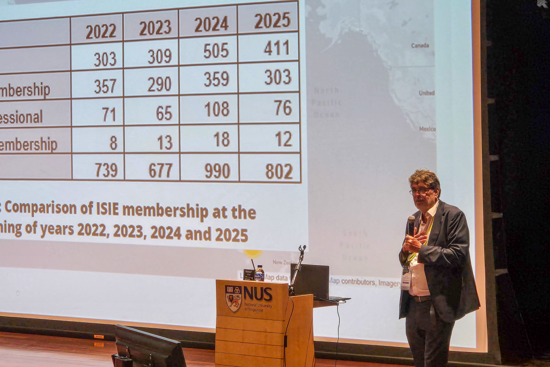 Professor Arnold Tukker, ISIE President sharing the growing reach of the Society Professor Arnold Tukker, ISIE President sharing the growing reach of the Society.