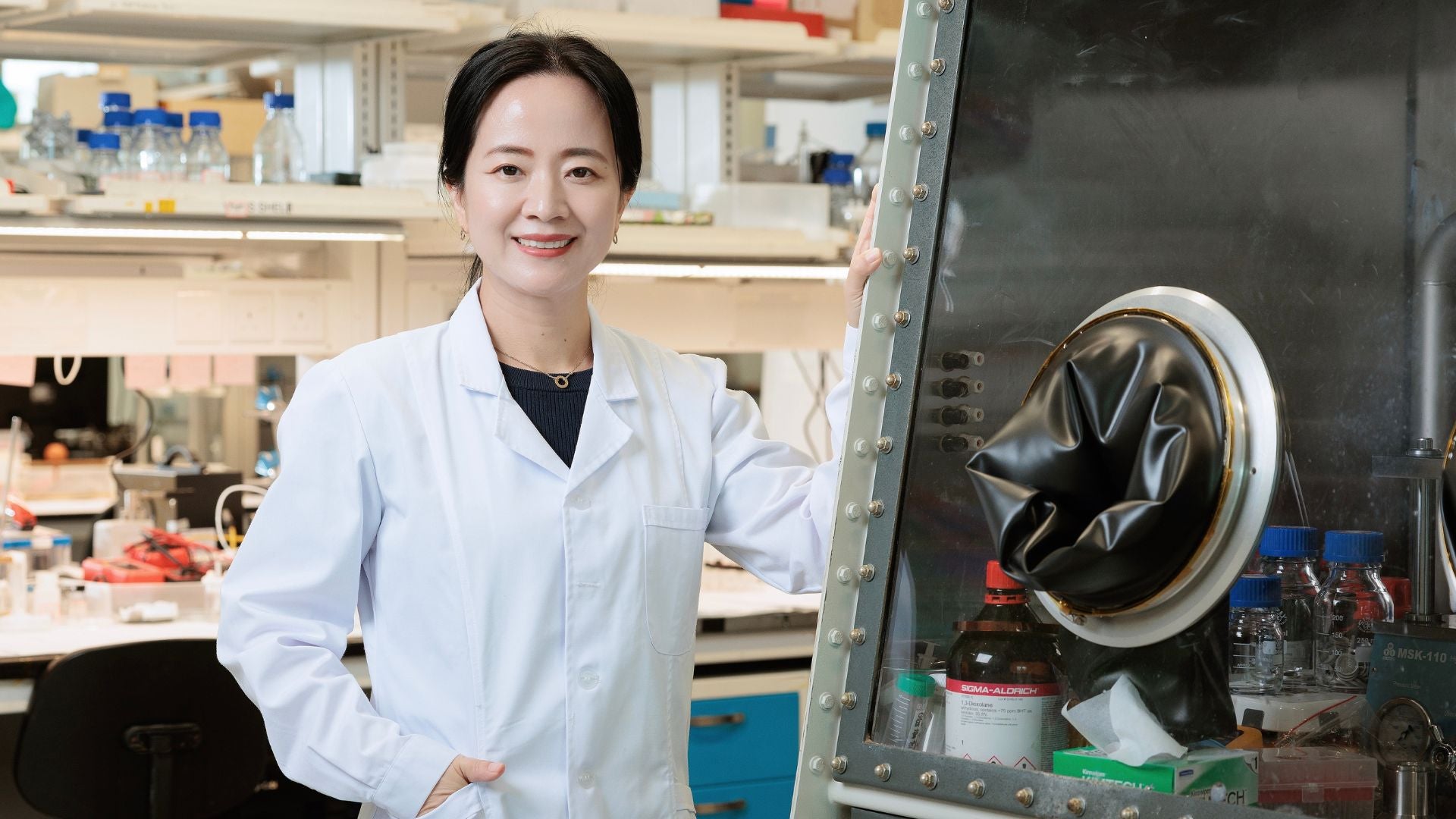 Professor Yang Hui Ying, Department of Materials Science and Engineering, whose research focuses on nanomaterials for energy storage and water treatment technologies.