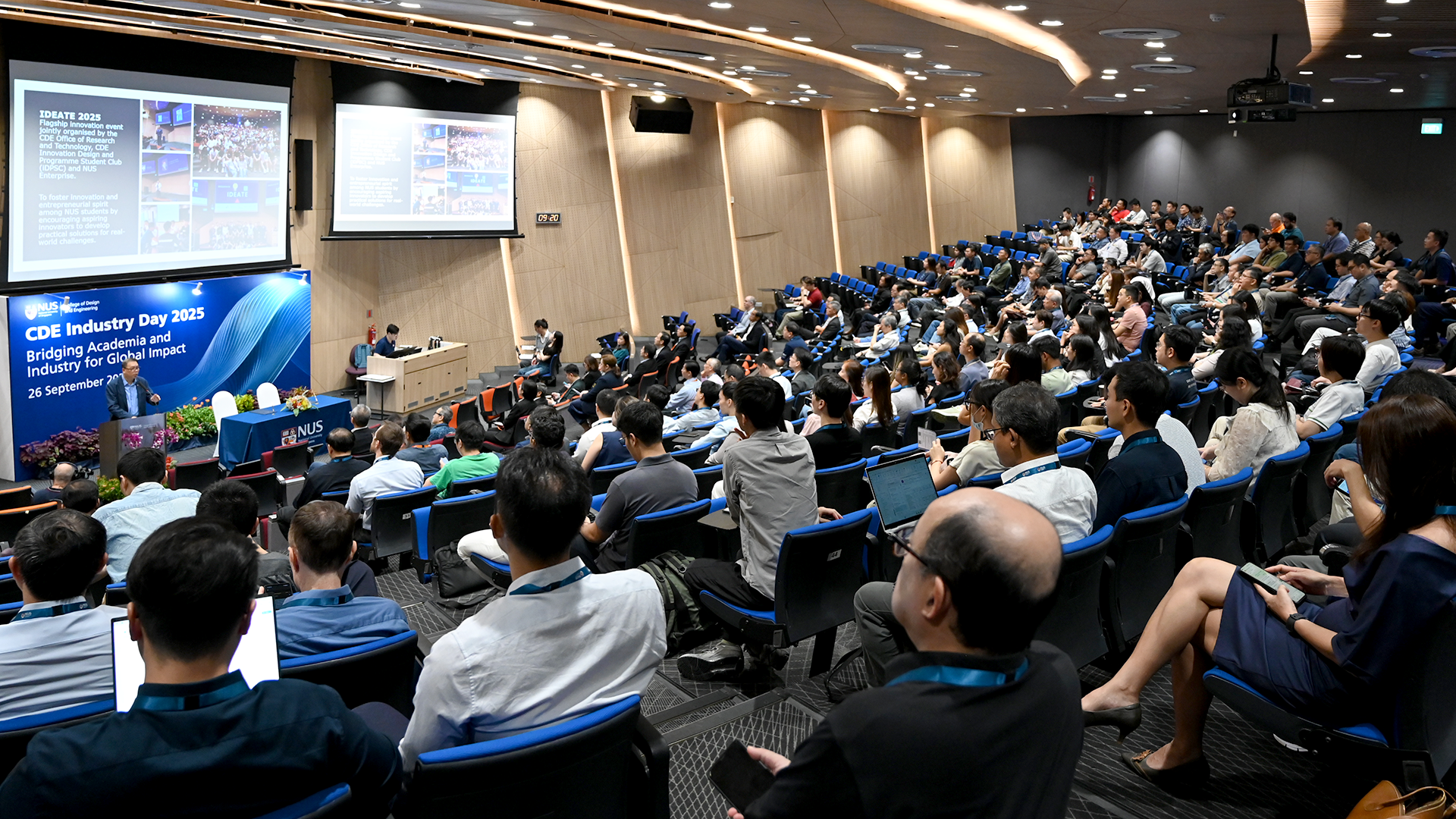Prof Teo said CDE's students are "our superpower for innovation"