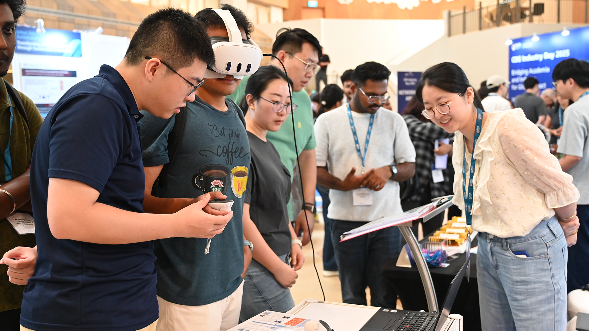 The atrium of the EA building was transformed into a showcase of CDE’s latest innovations and solutions, featuring more than 30 exhibits.