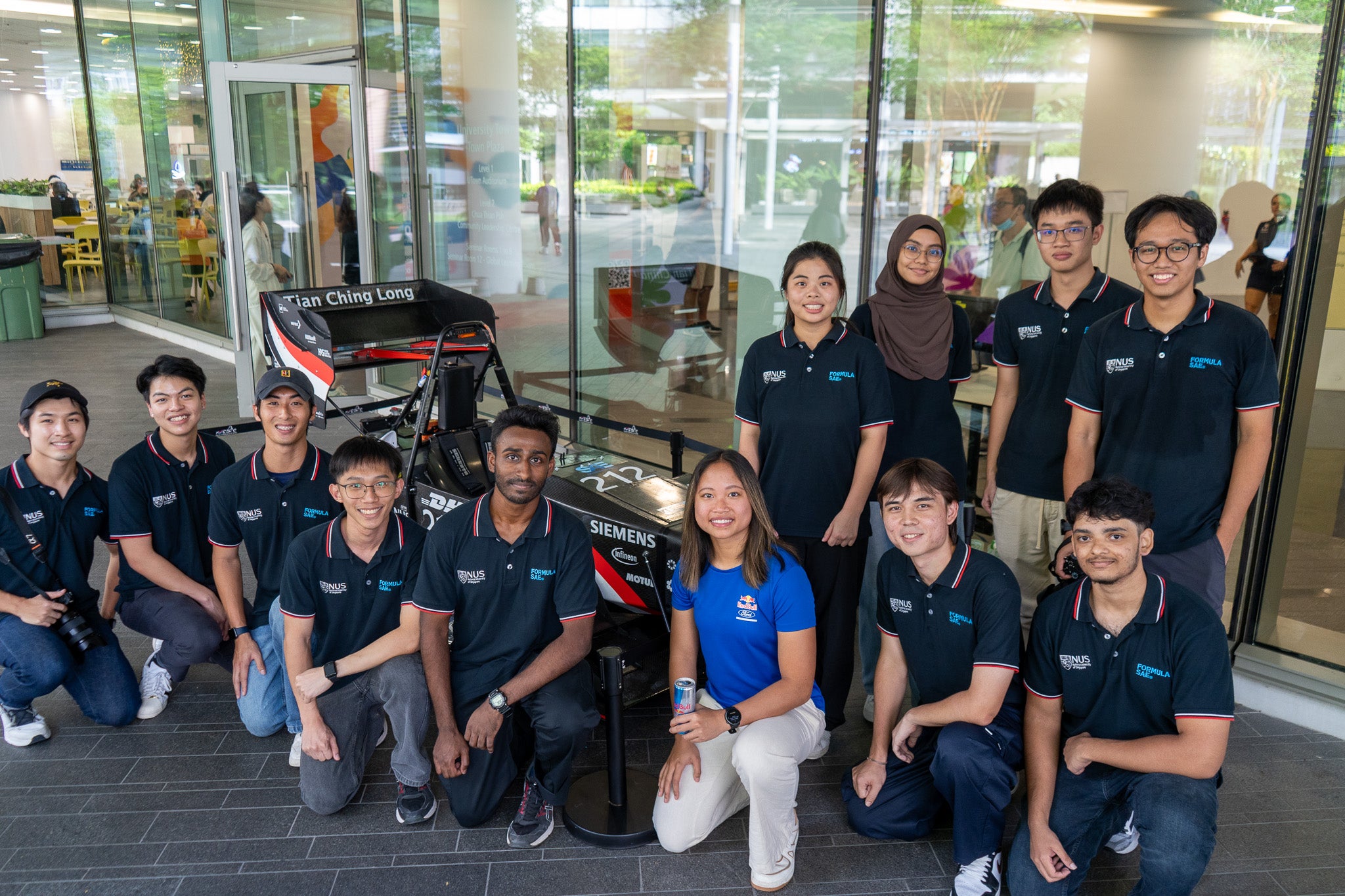 FSAE team at the Red Bull Pen to Pit Lane event, co-organised by EDIC
