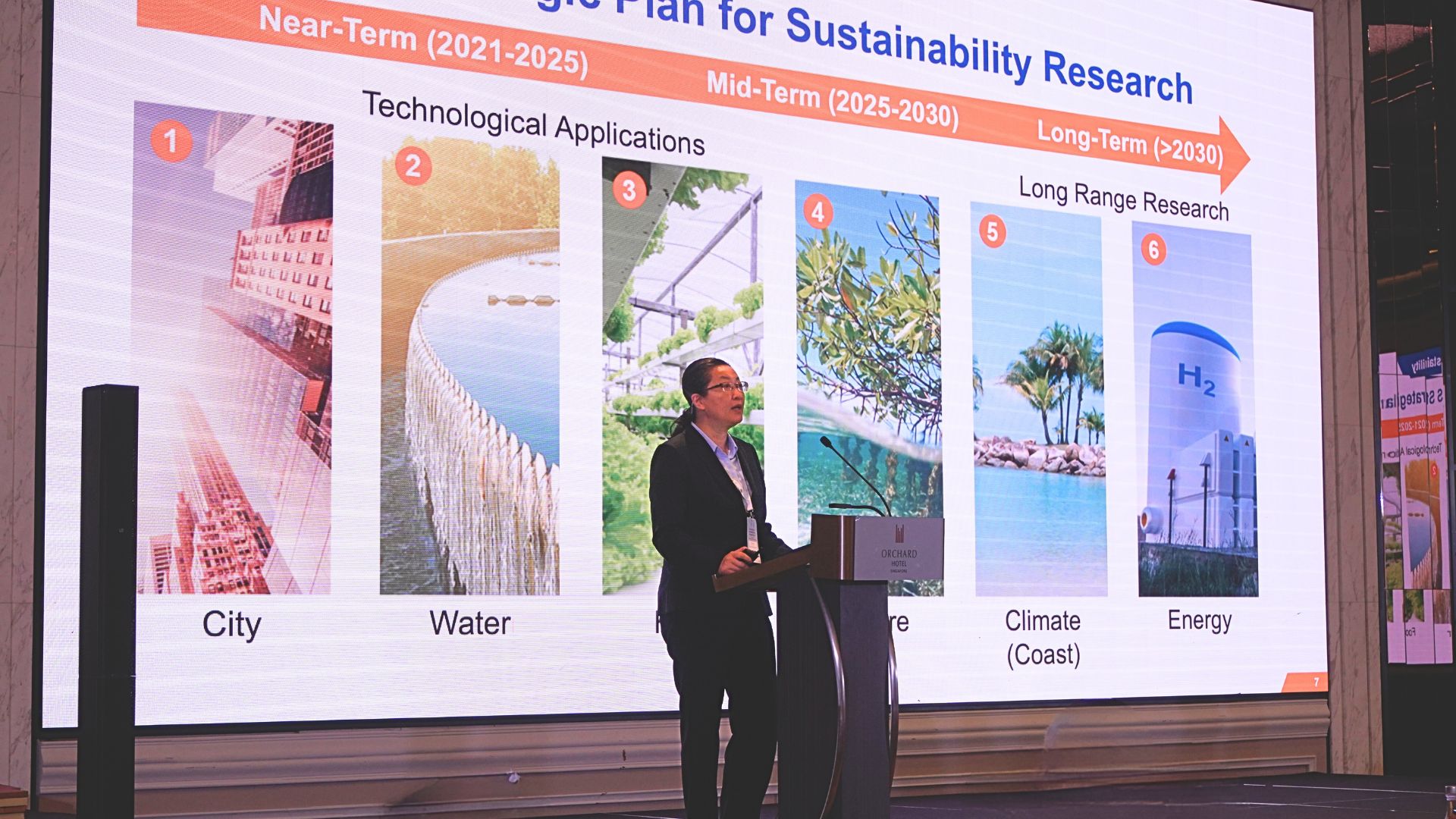 Liu Bin WES Prof Liu Bin outlined NUS’s integrated sustainability framework and the university’s efforts to translate research into real-world impact.
