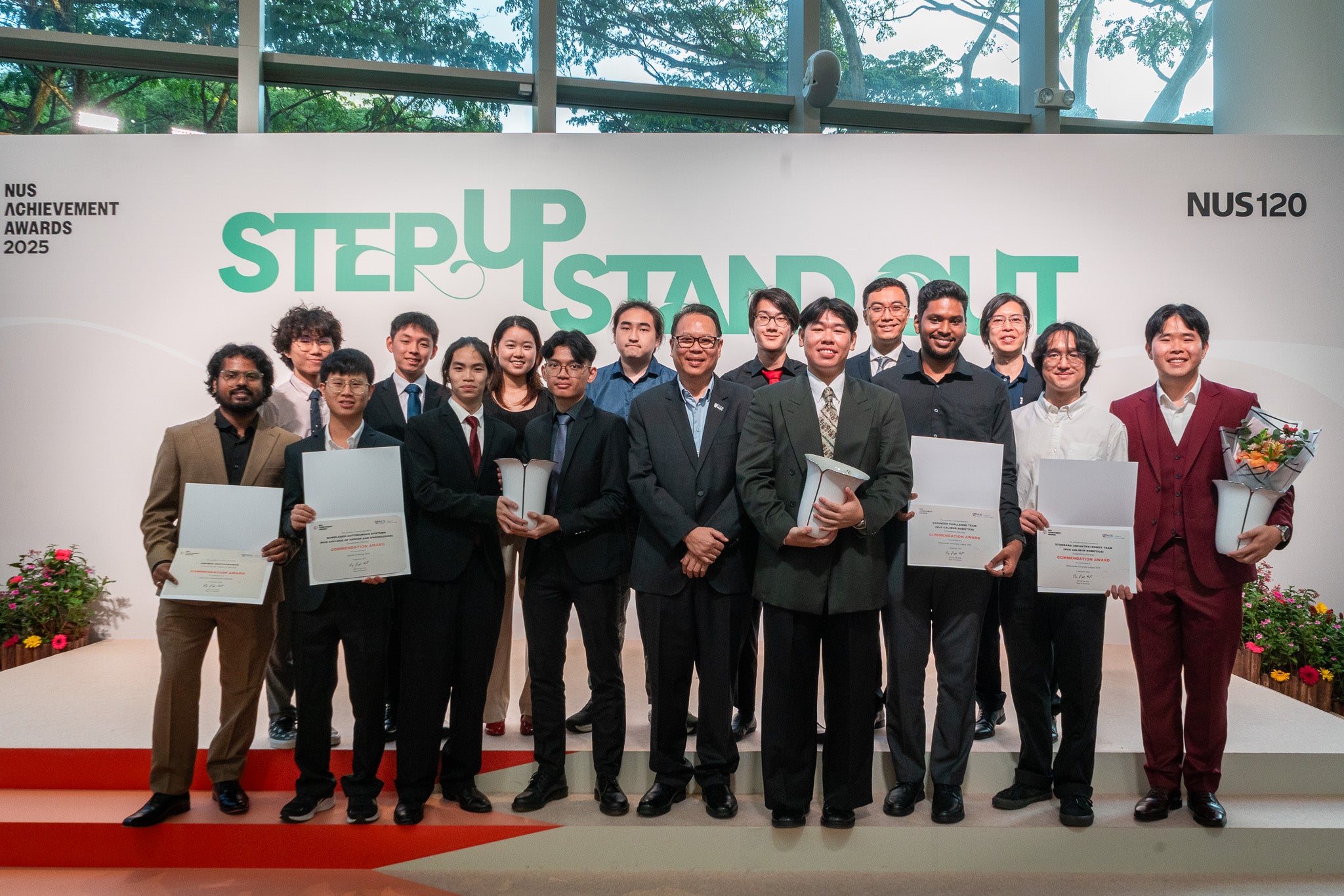Our CDE recipients with Professor Teo Kie Leong, Dean of CDE, at the award ceremony