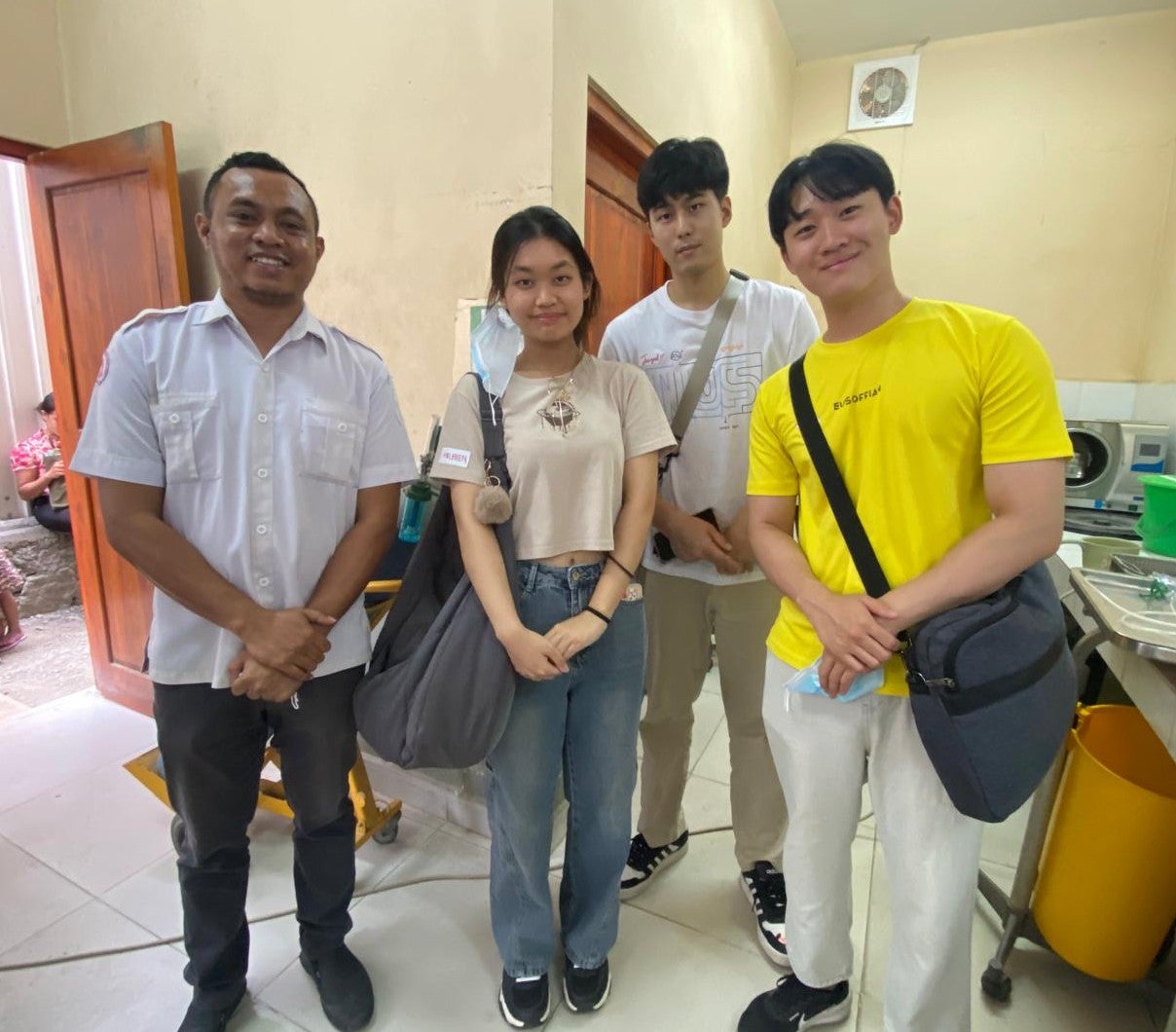 Students from the Maternal and Child Health team visiting the Comoro Community Health Centre