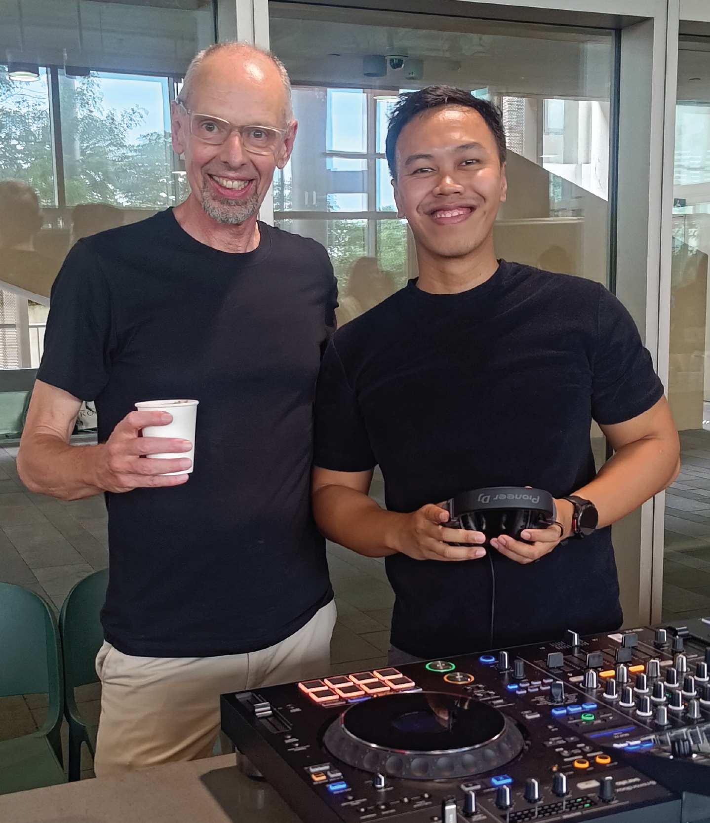 NUS CDE DID Coffee Rave Party hostees Asst Prof Irmandy and Assoc Prof Hans