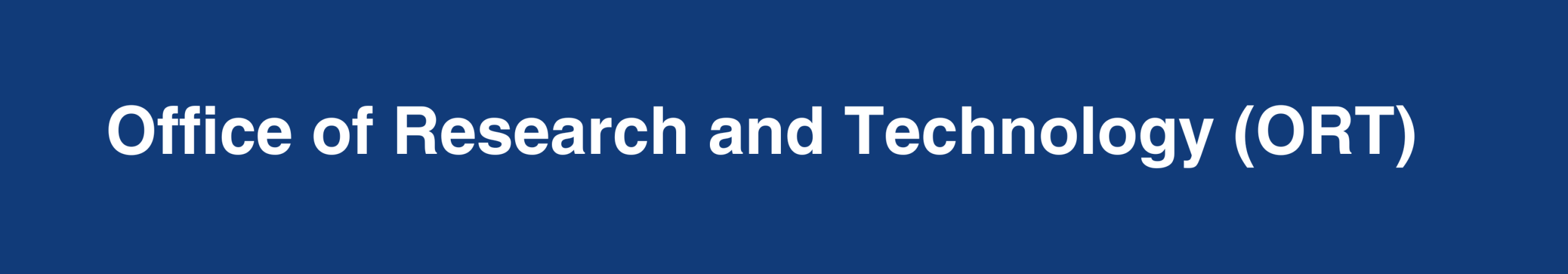 Office of Research and Technology contact banner