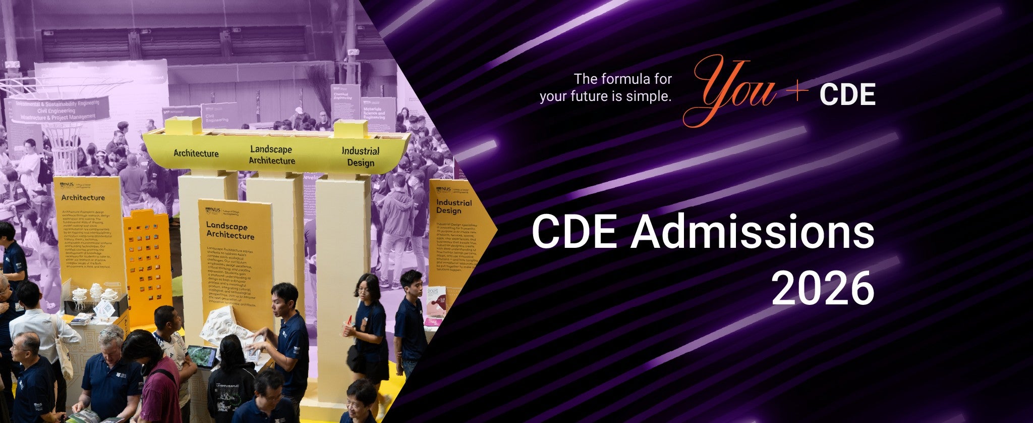 NUS CDE Admissions 2026 You banner