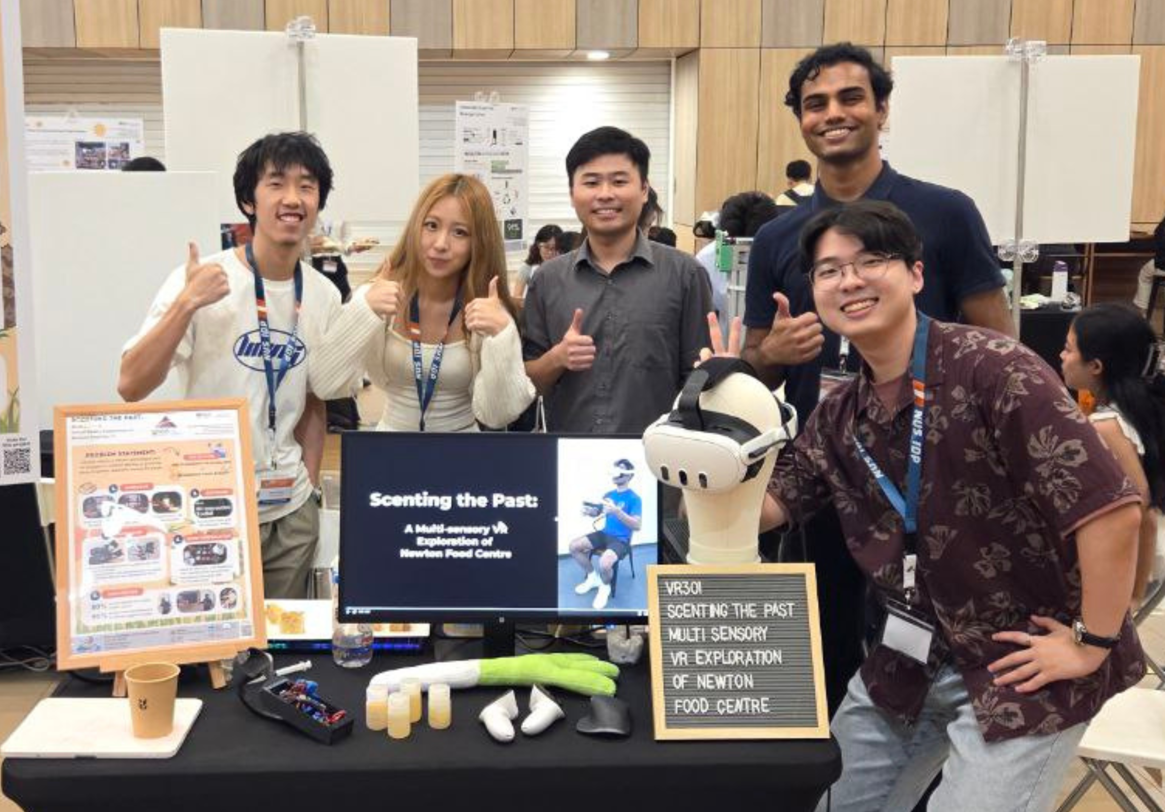 The team at the EDIC Project Showcase, presenting the project done via CDE3301: Ideas to Proof-of-Concept