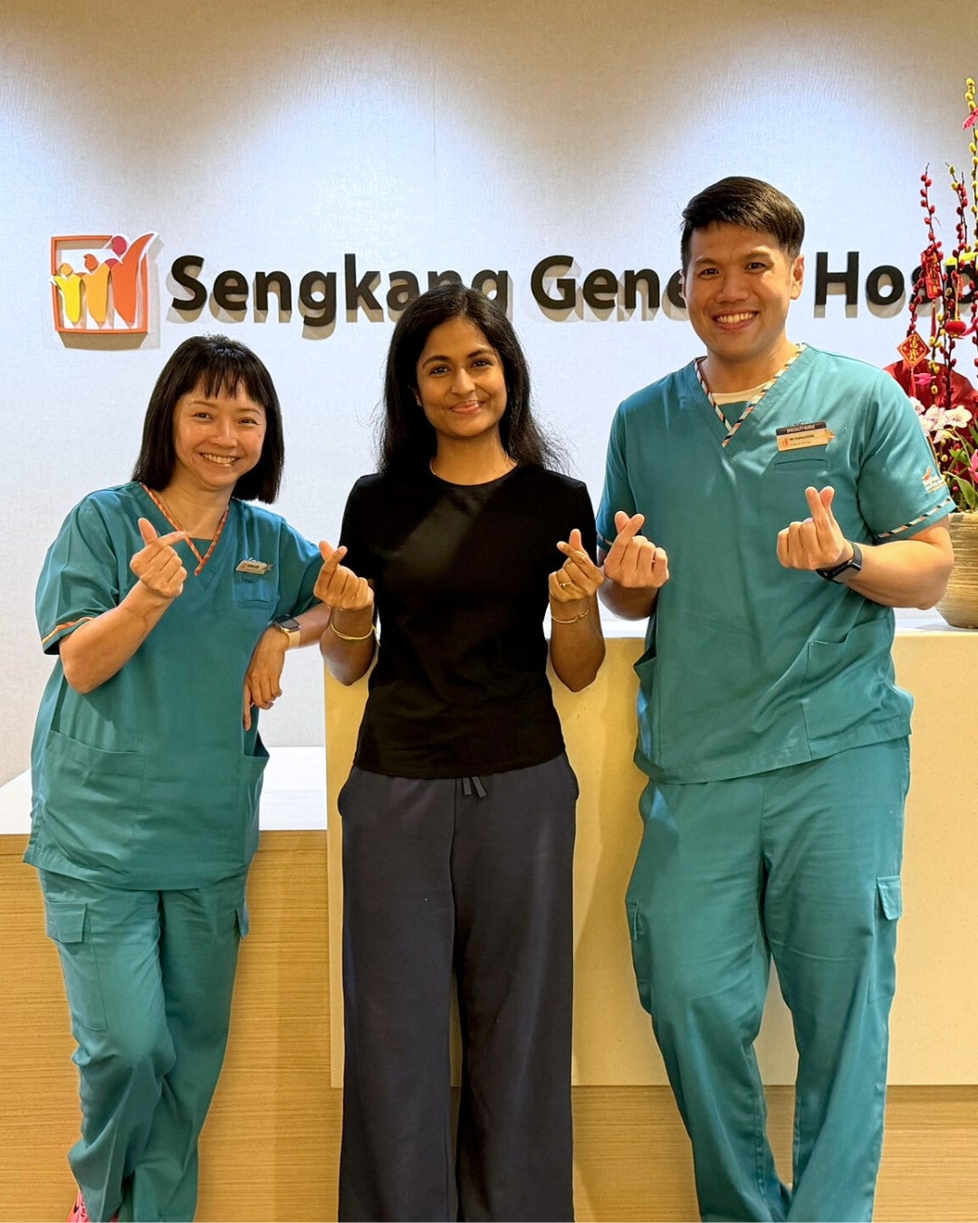 NUS CDE BME Pneurelief Madhulika with collaborators from Sengkang General Hospital