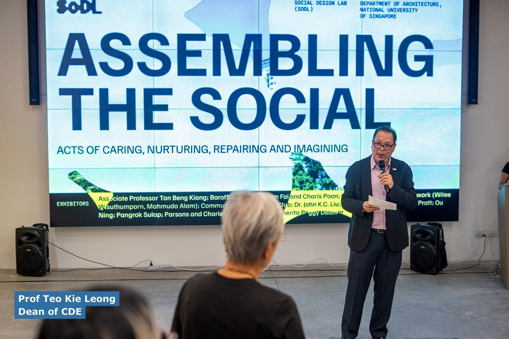NUS CDE DOA Assembling the Social SODL Launch Prof Teo Kie Leong