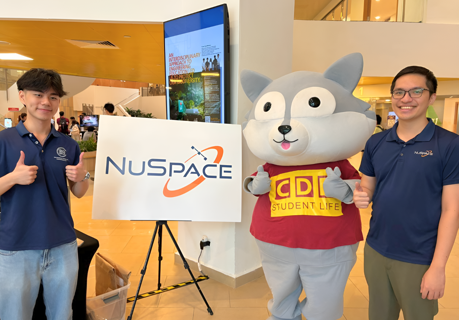 CDE alumnus-founded start-up NuSpace present at Start-up Fest 2026.