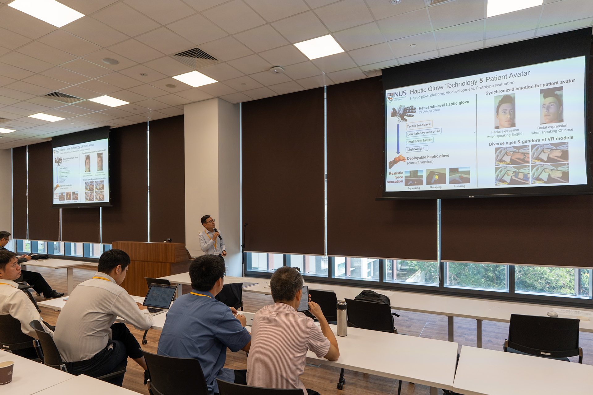Prof Lim Chwee Teck (Biomedical Engineering) was among CDE researchers presenting their collaborations at the symposium.