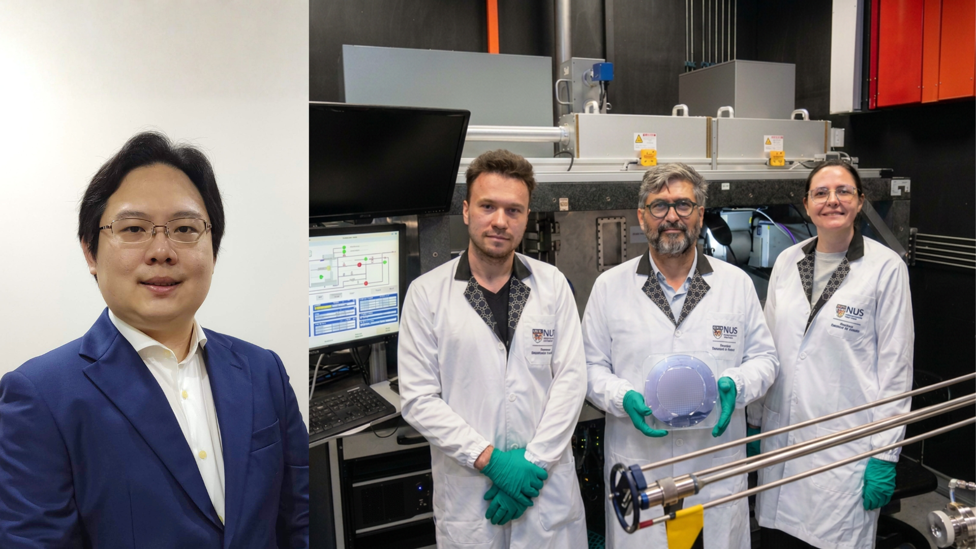 Co-first authors Dr Toh Chee Tat (left photo) and Dr Artem Grebenko (leftmost in right photo)