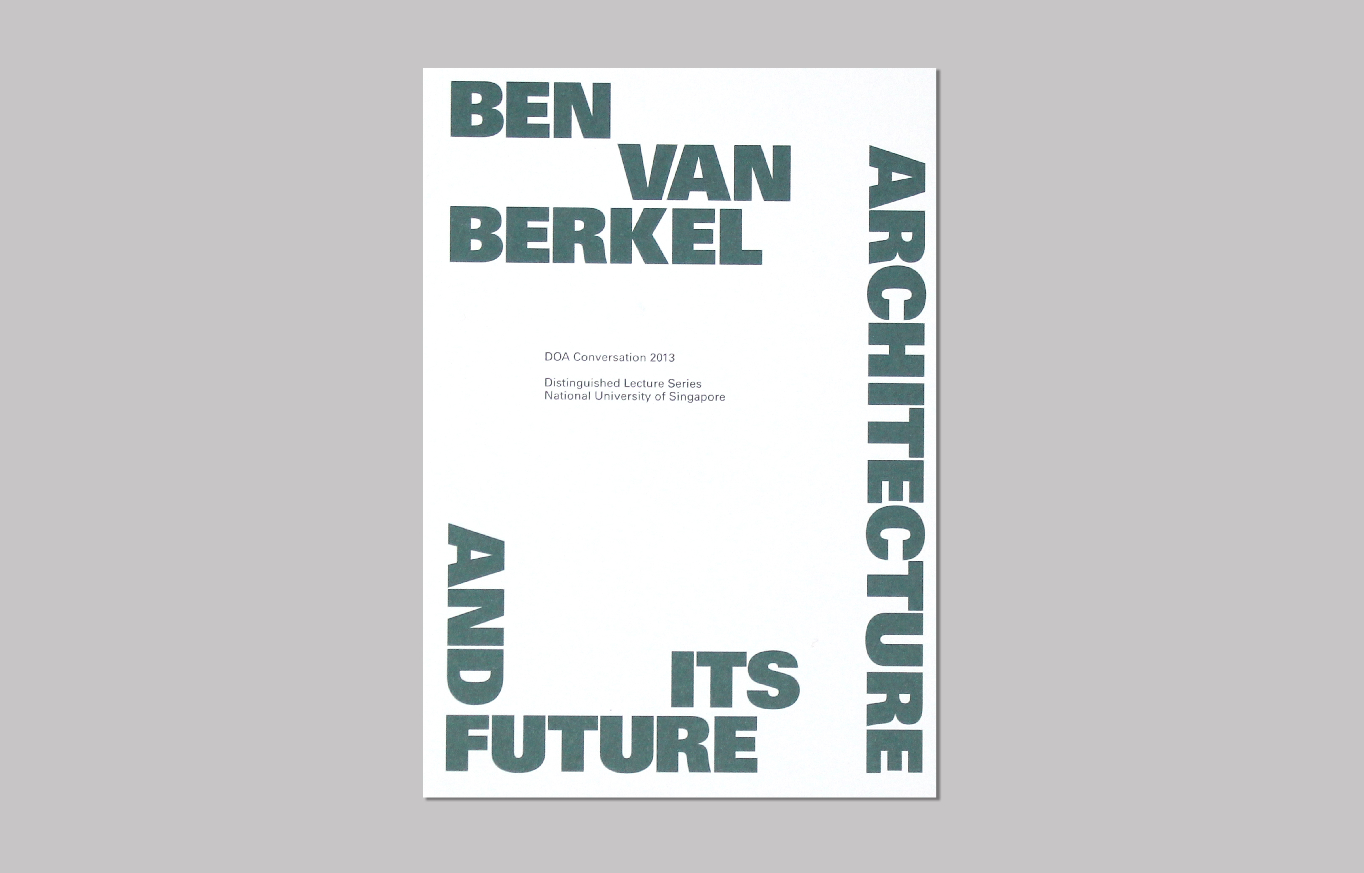 Ben Van Berkel and Its Future - DOA Conversation 2013