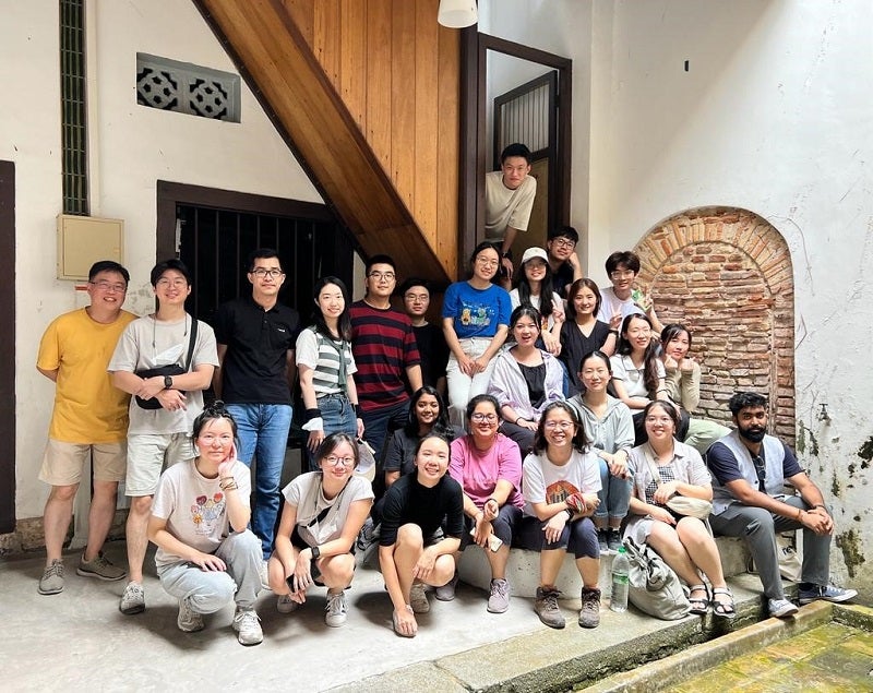 Senior planner Tan Peng Ting (in the front row on the right of the lady in pink T-shirt) with her MAArC classmates. Image: Tan Peng Ting.