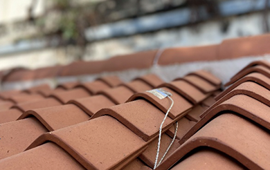Roof Structure and Tile Temperature Sensor Testing