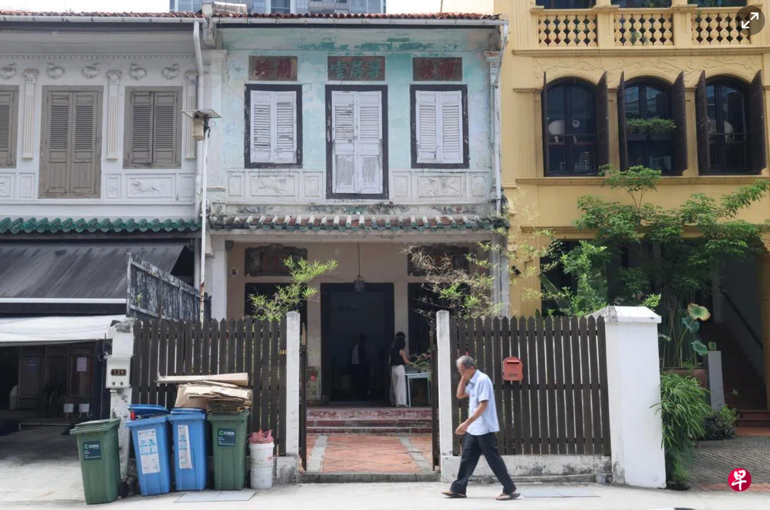 新加坡国立大学建筑保护实验室所在的尼路141号，计划在5月开启翻新工程，将这栋老屋打造成本地首个净零能耗的受保留建筑。 （郑一鸣摄）