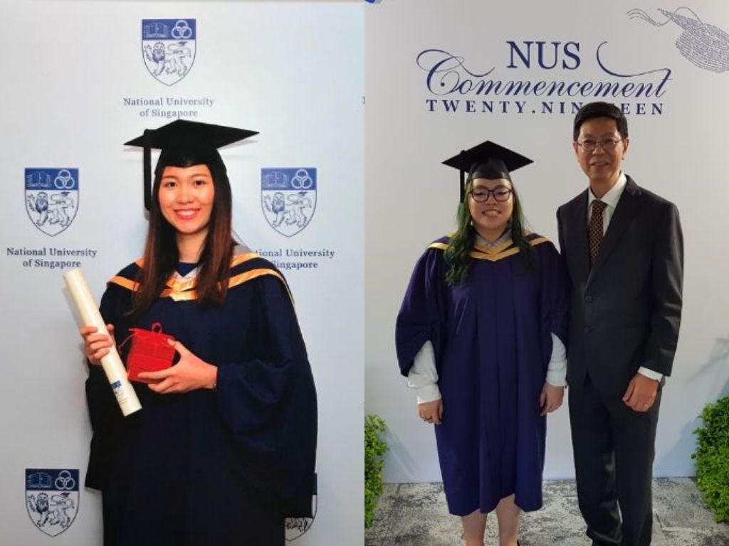 Photo: Priscilla Her (Left), Koey Tan (Right) with A/Prof Tham Kwok Wai