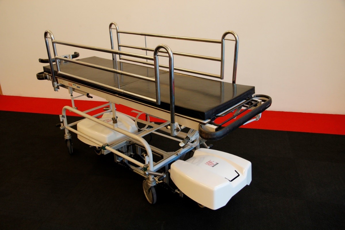Power-Assisted Hospital Bed for Patient Transport | Biorobotics Lab