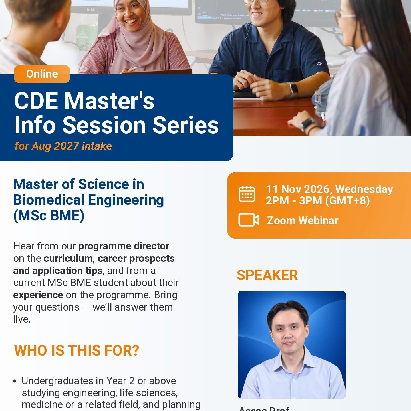 MSc BME Info Session Poster