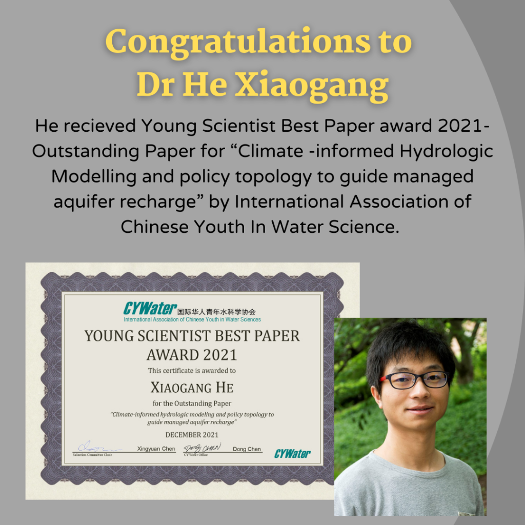 Dr He Young Scientist Best Paper Award 2021