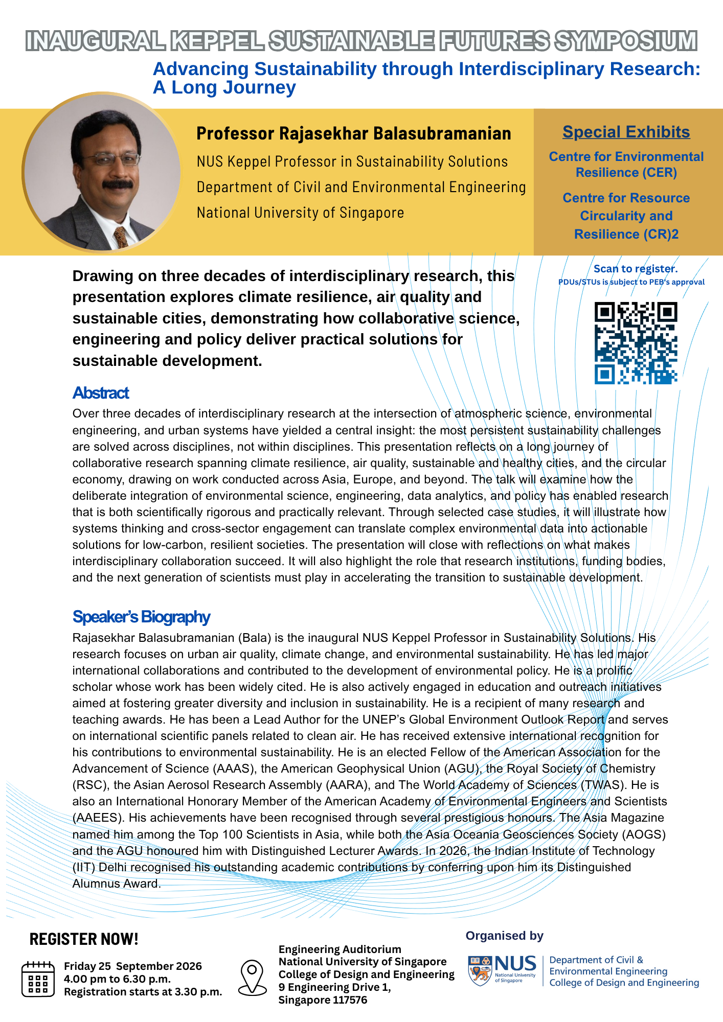 NUS CEE Keppel Sustainable Futures Symposium_25 Sep 2026 - Prof Bala