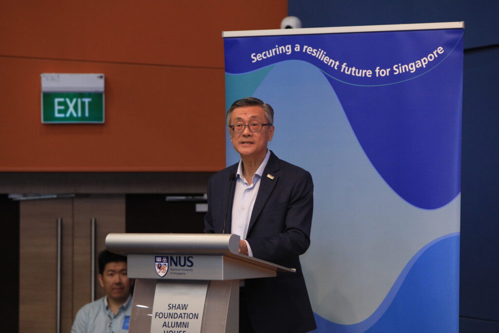 NUS President delivering his welcome address