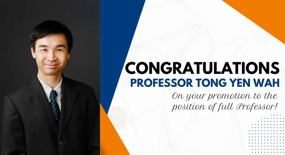 Professor Tong Yen Wah Promoted to Full Professor – Chemical and 