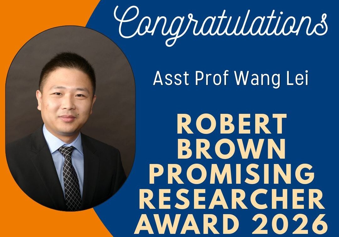 dr wang lei robert brown promising researcher award 2026