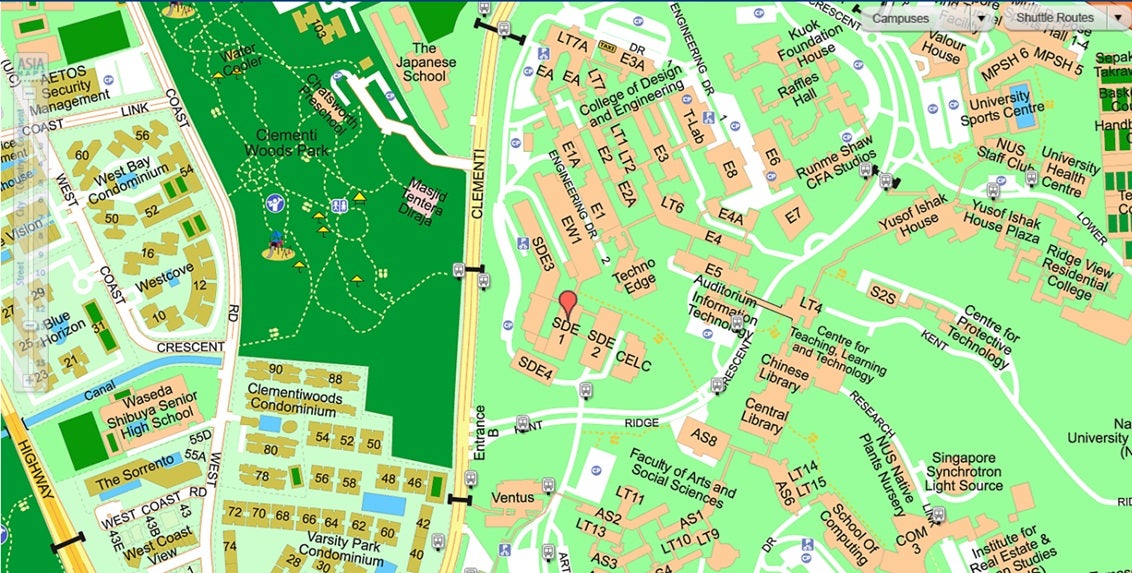 CSAC location map