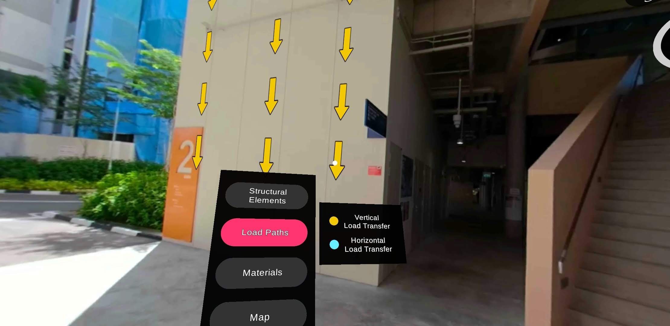 vr_01 Learners can visualise the load paths