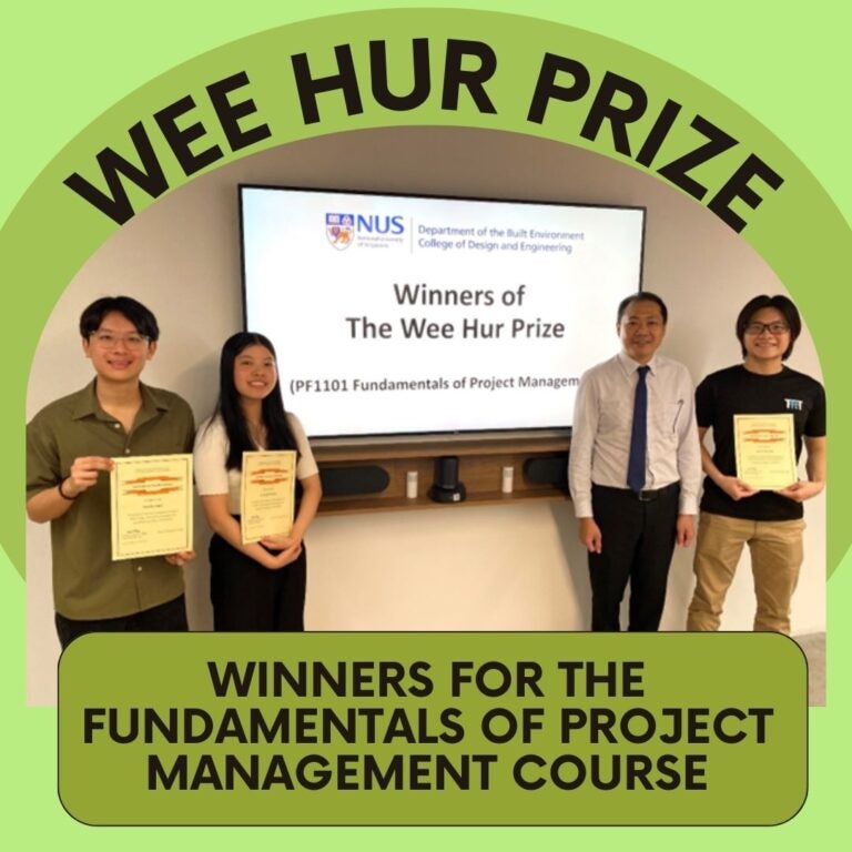 Wee Hur Prize-Winners for the Fundamentals of Project Management Course ...