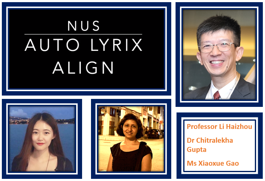 Nus Auto Lyrix System Prof Li Haizhou & Team
