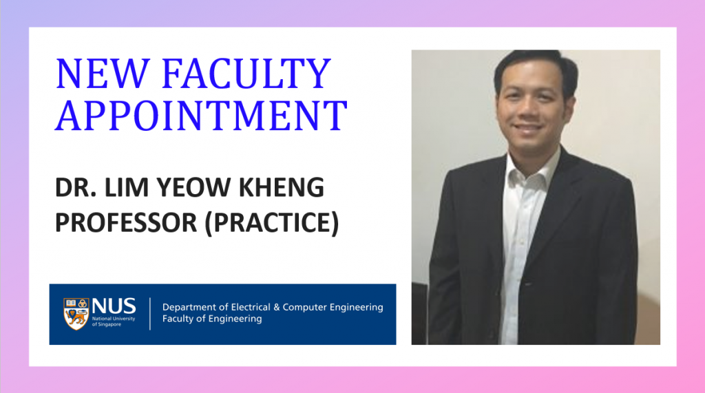 New Faculty Prof Lim Yeow Kheng