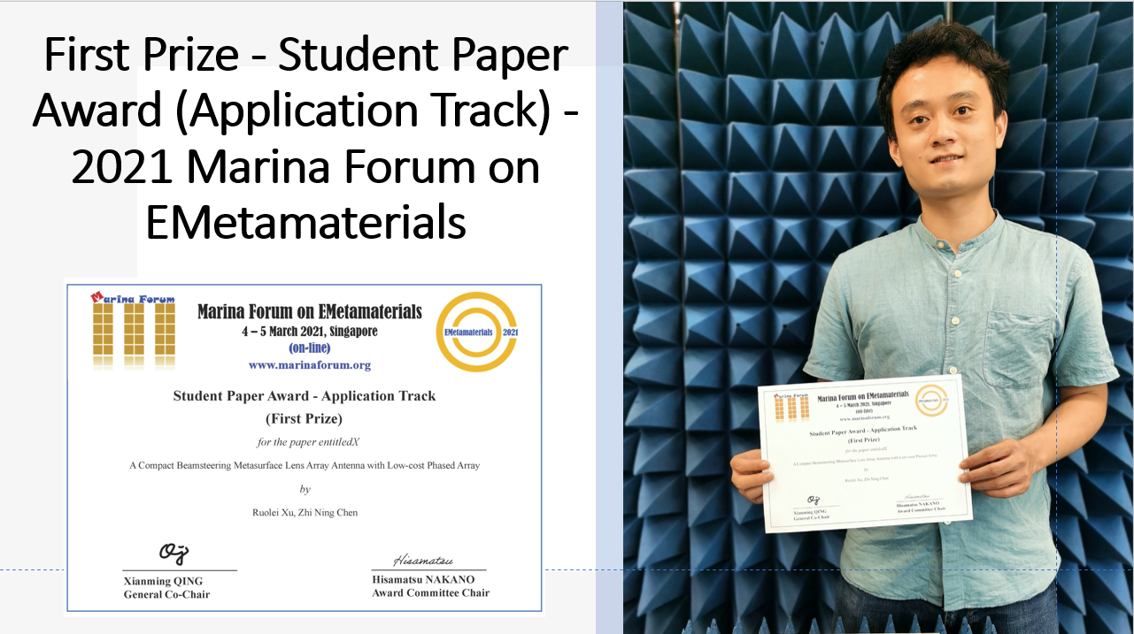 Student Paper Award Of Marina Forum 2021 Emetamaterials